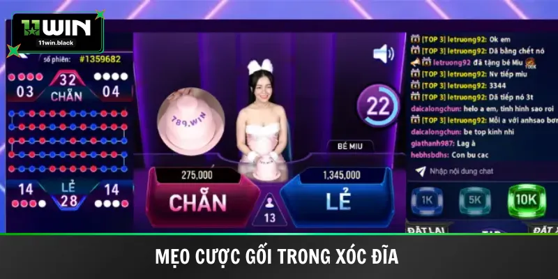 Mẹo cược gối trong Xóc Đĩa